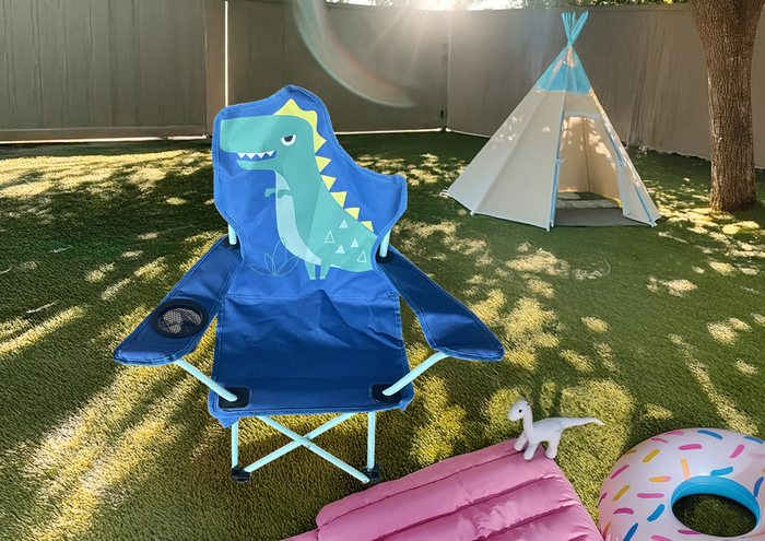 Barnecampingstol dinosaur 35 x 35 x 62 cm - Sunlife